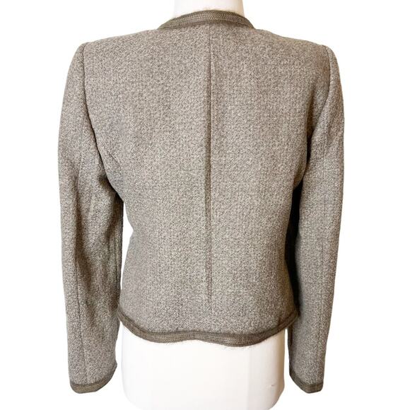 Armani Collezioni brown trimmed suit jacket sz 6 - Picture 2 of 5